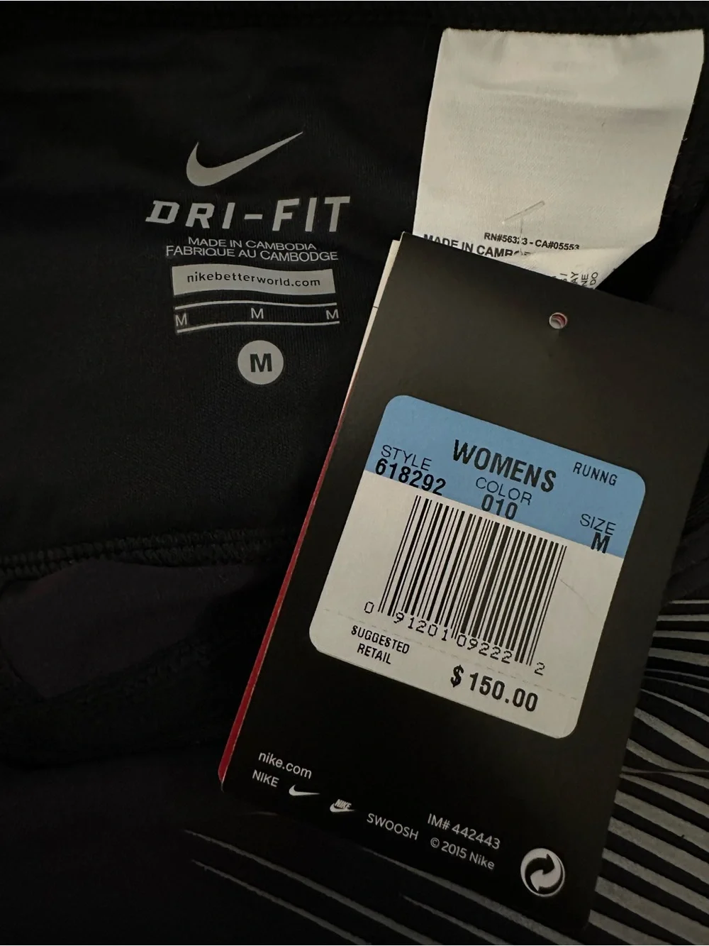NWT NIKE Reflective Running Leggings